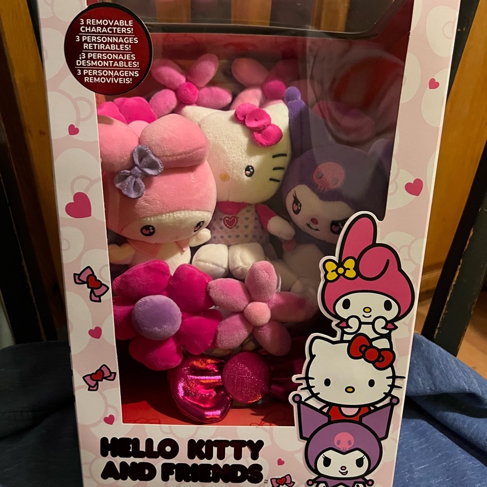Hello Kitty and Friends Plush Set - Pink and White